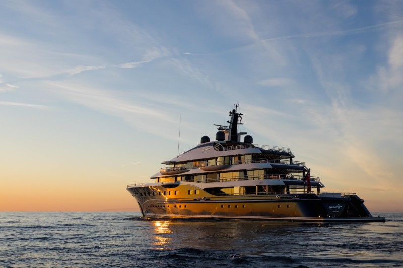 On Board Louis Vuitton Mogul's Megayacht, Where Even the Engine